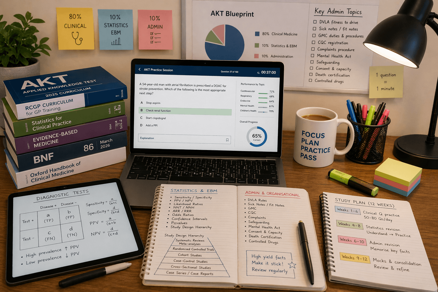 How to Revise for the MRCGP AKT in 2026: The Updated Format (160 Questions in 160 Minutes)