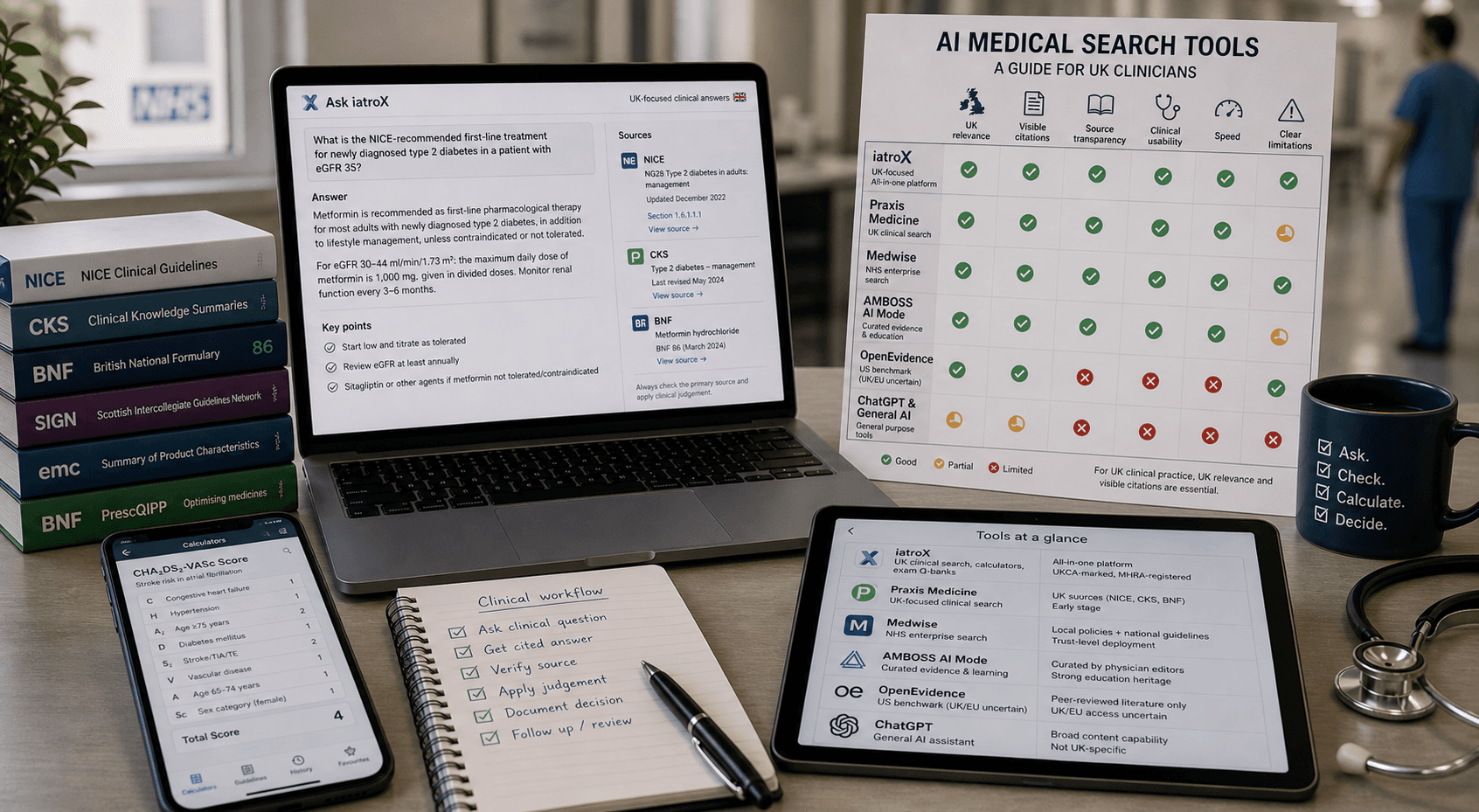 Image for Best AI Medical Search Tools for UK Doctors in 2026