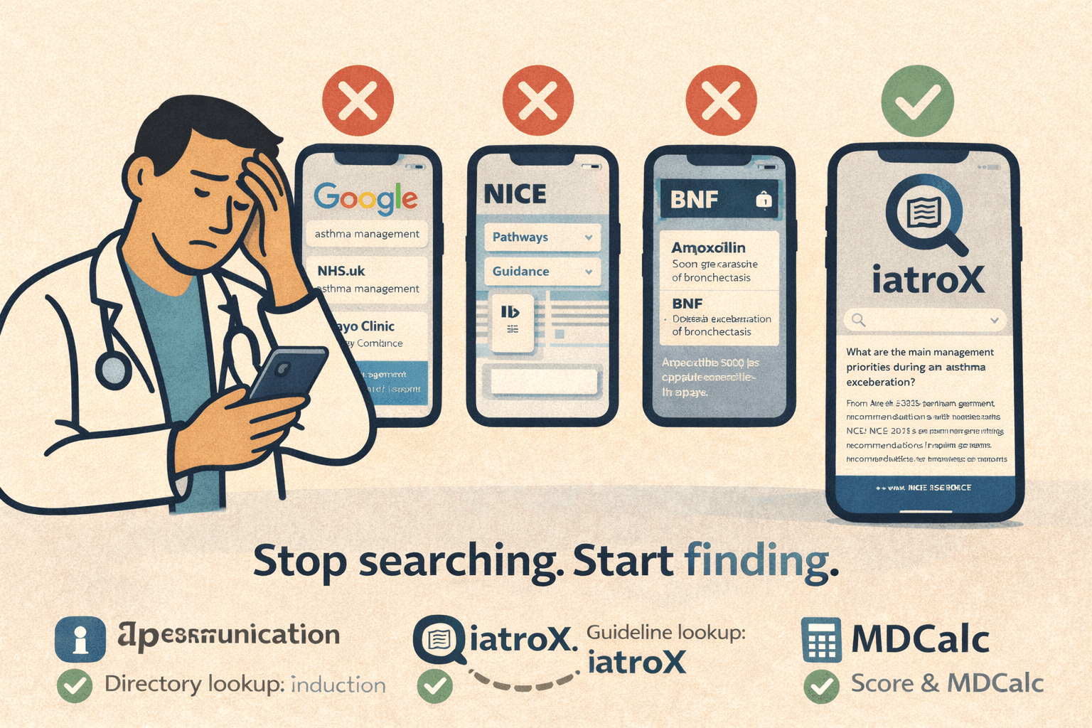 Best app for instant UK clinical guidelines: iatroX