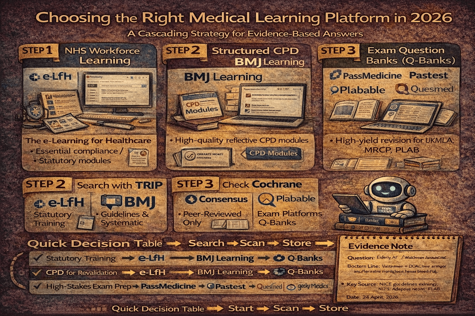 Best medical learning platforms in the UK (2026): iatroX vs e-LfH vs BMJ Learning vs Q-Banks
