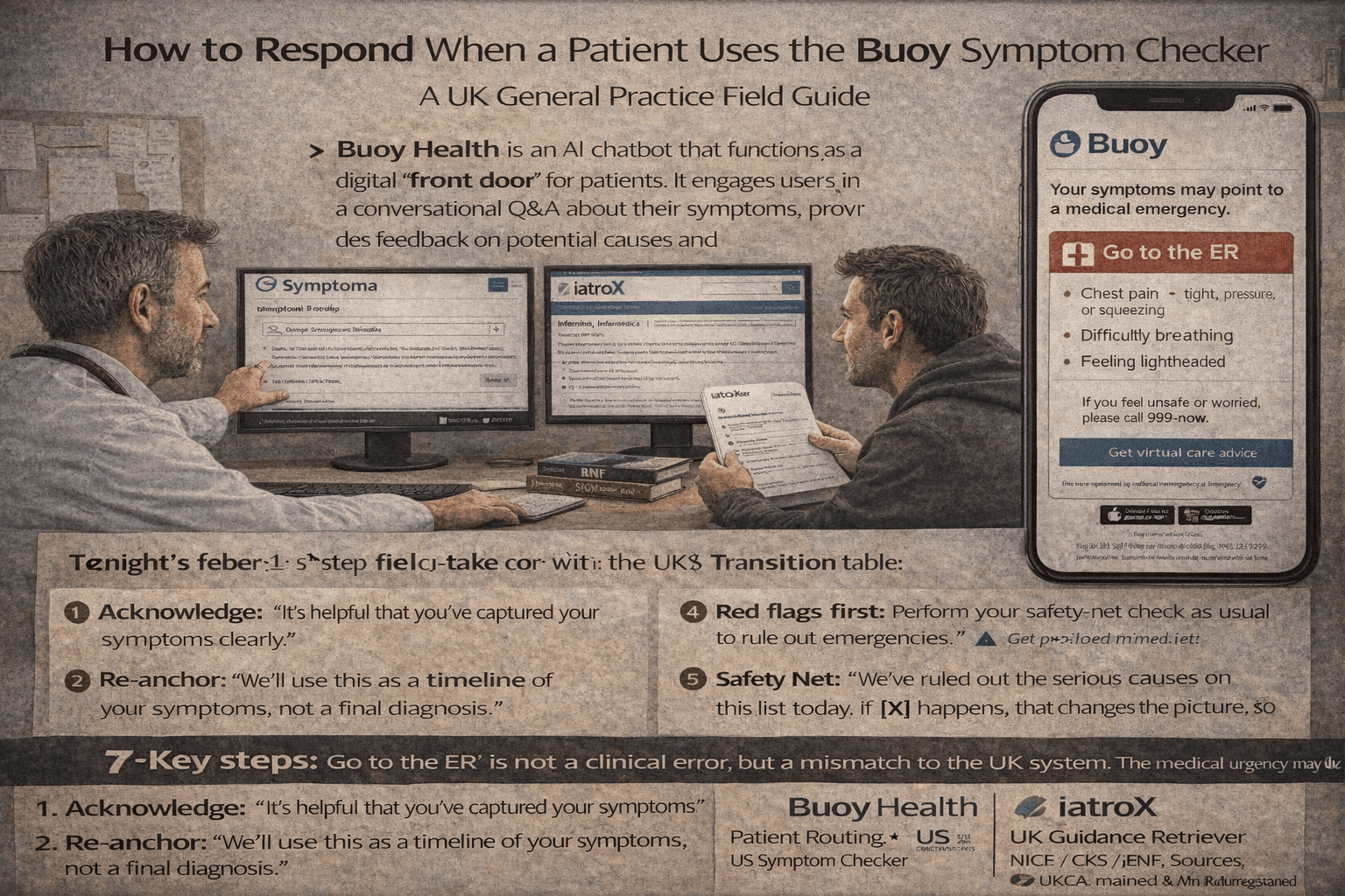 Buoy Health symptom checker: what UK GPs should know (safety, use-cases, limitations)