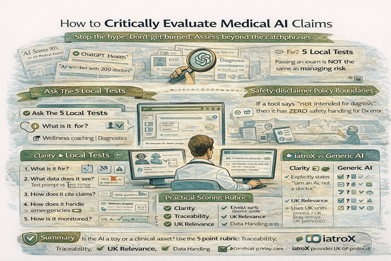 How to Judge ‘AI Health’ Claims Like a Pro: A Clinician’s BS-Detector for Benchmarks, Safety Statements, and Real-World Use