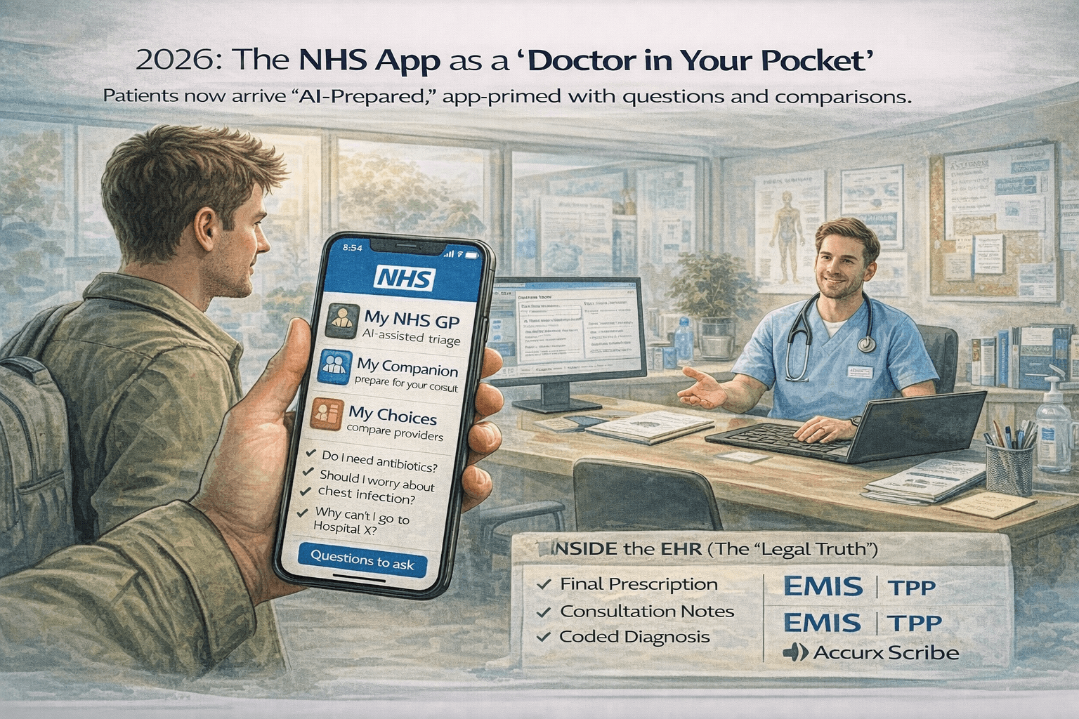When the NHS App Starts Giving AI Advice: What Changes for GPs (and how to stay safe)