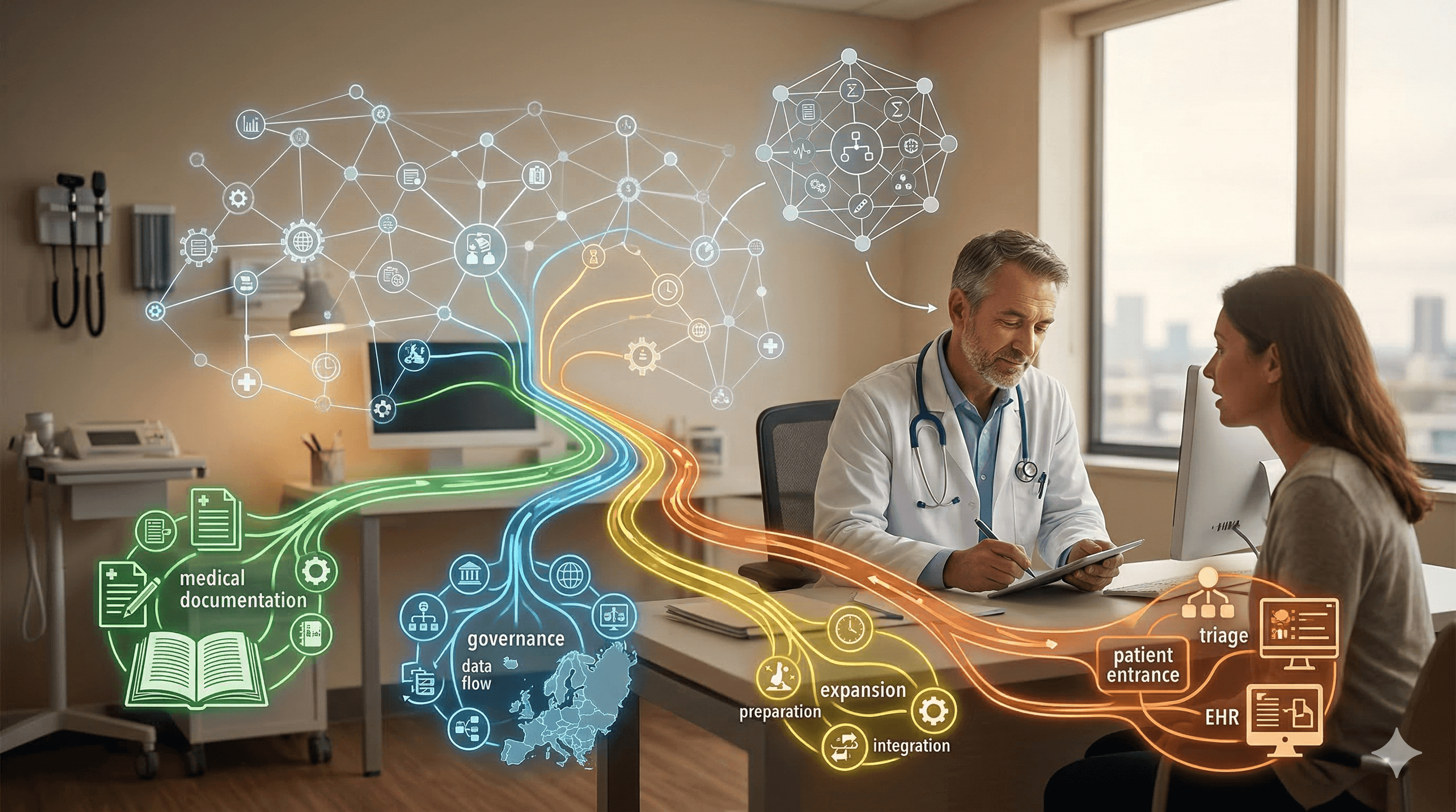 Medroid, Tandem Health, Heidi, and TORTUS: four different bets on clinician workflow in Europe