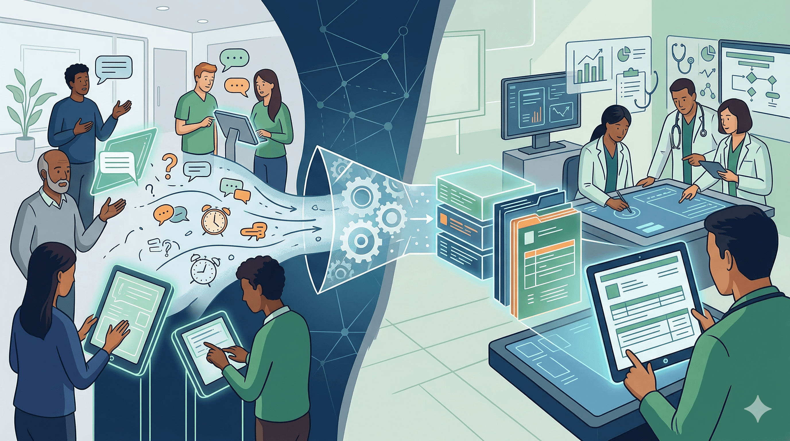 When patient-facing AI meets clinician workflow: Medroid, Ada, and the new handoff problem