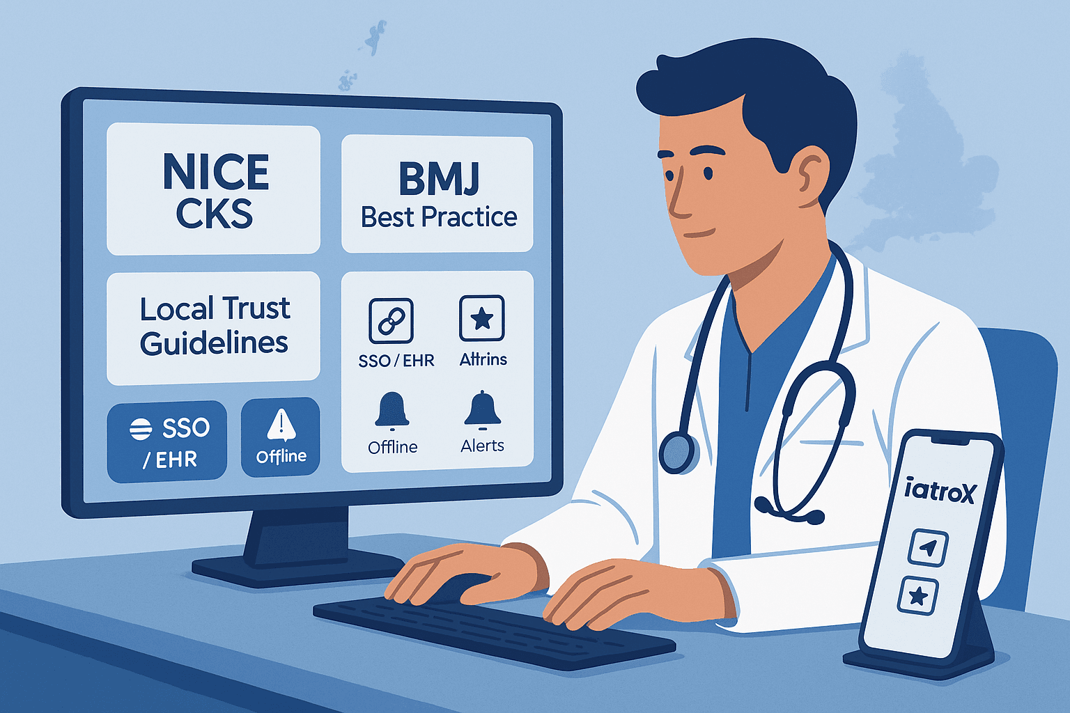 A new doctor's guide to essential UK clinical reference tools: NICE CKS, BMJ Best Practice, and iatroX