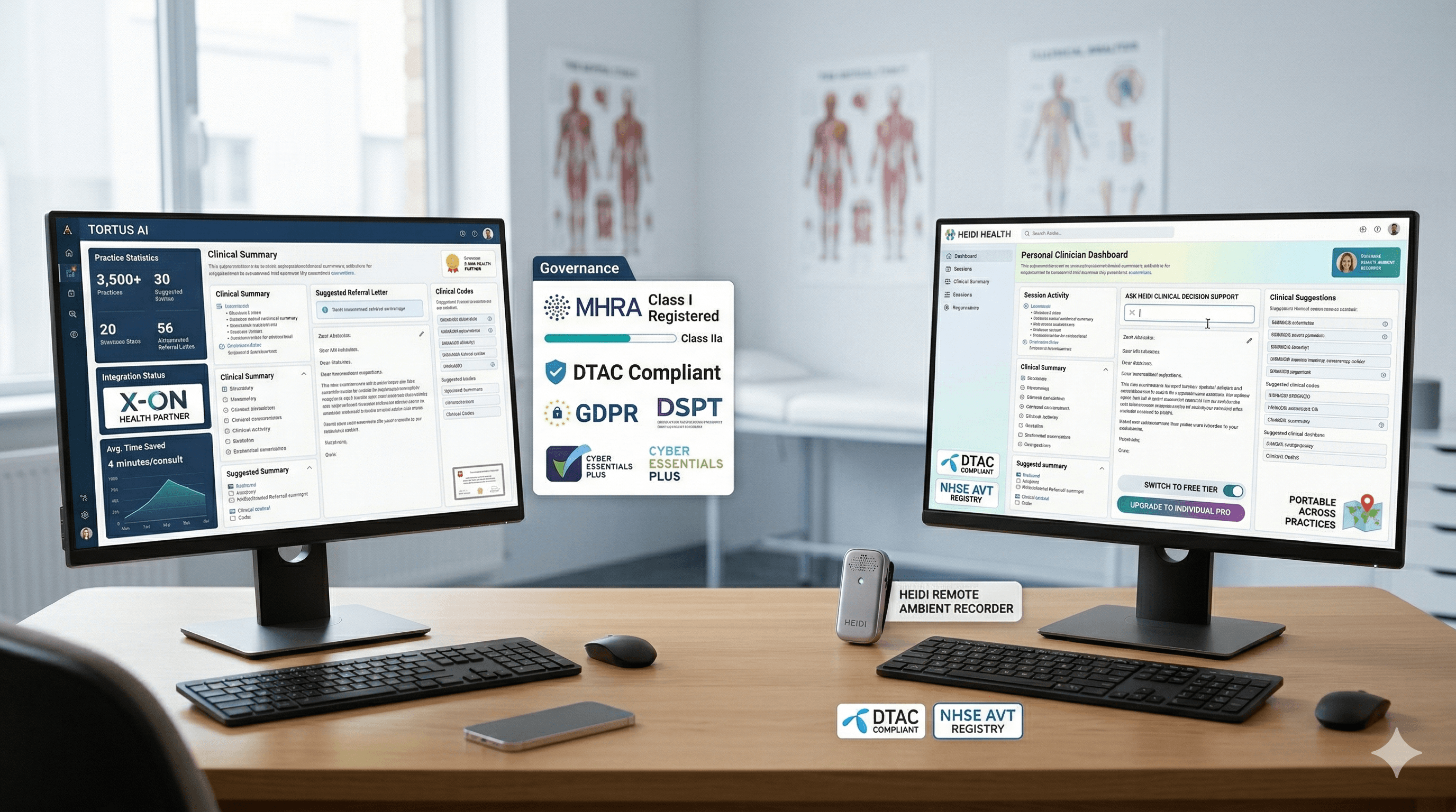 Heidi Health vs Tortus AI: Comparing Ambient Scribes for GP Practices