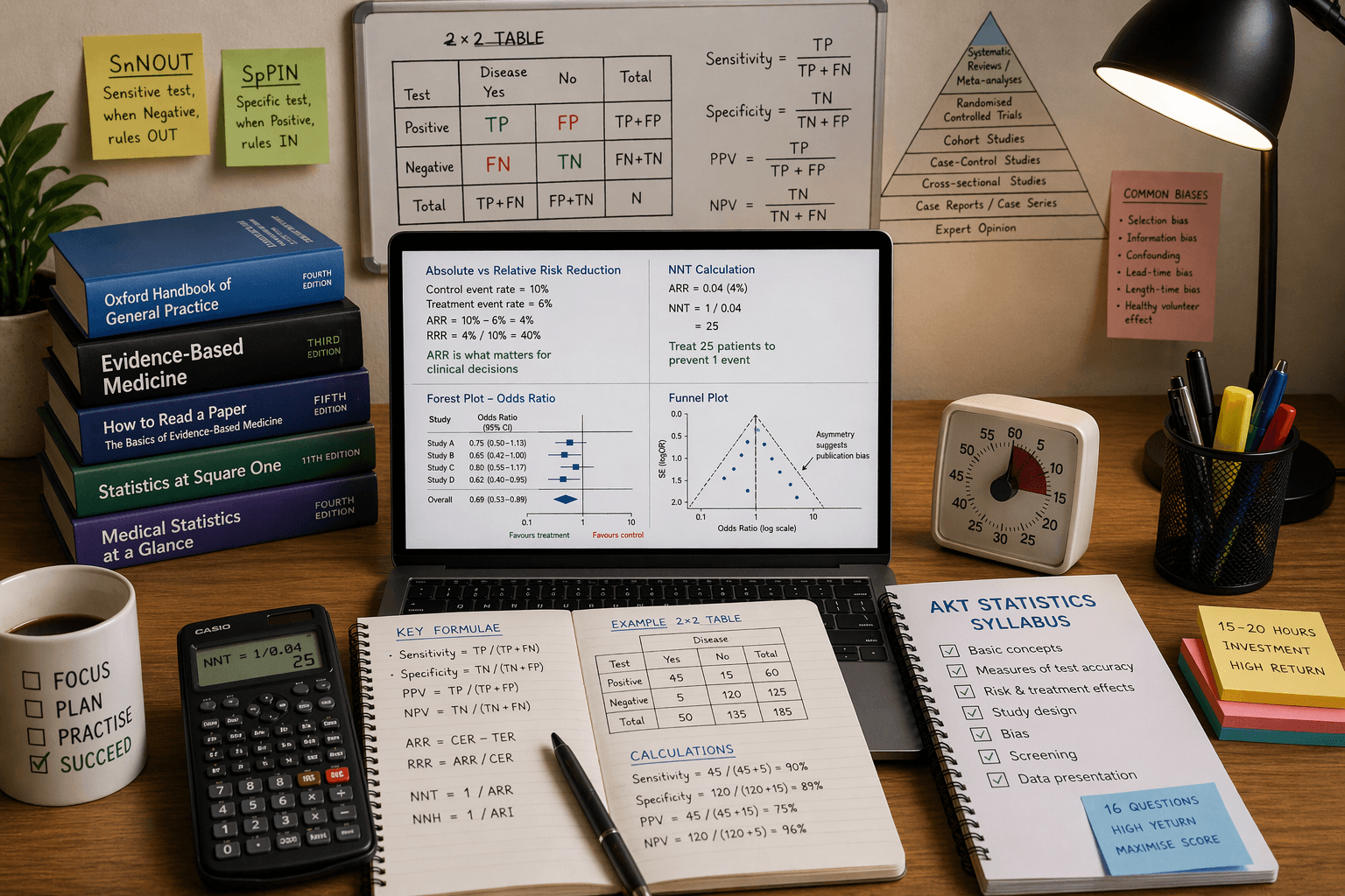 Featured image for AKT Statistics and Evidence-Based Medicine: The 10% That Fails GP Trainees