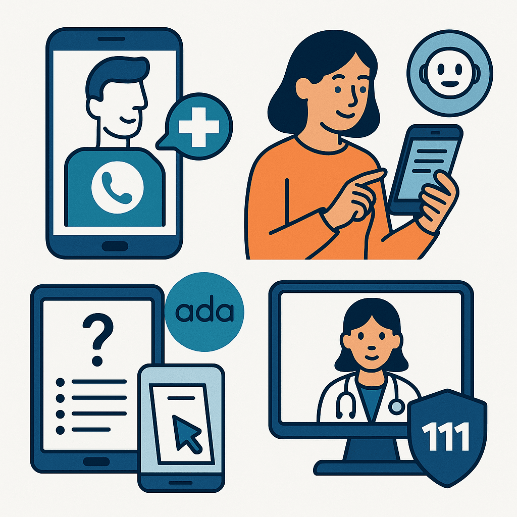 Patient-facing AI in 2025: Ada, K Health, Buoy, Aide Health’s “Mirror”, Healthily, MayaMD, and the NHS “My Companion”